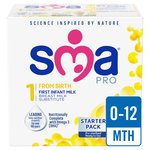 SMA PRO First Infant Milk From Birth Starter Pack 