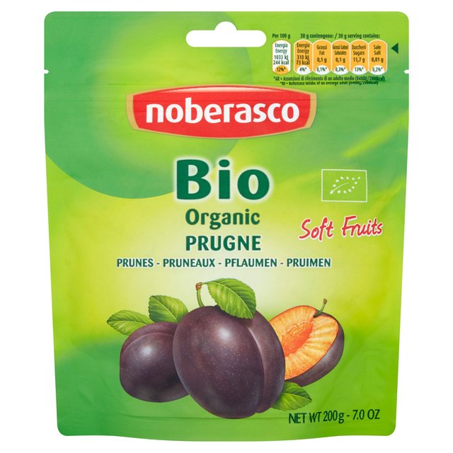 Noberasco Organic Soft Pitted Prunes, 200g