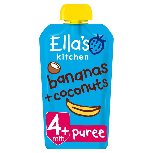 Ella’s Kitchen Bananas and Coconuts Baby Food Pouch 4+ Months, 120g