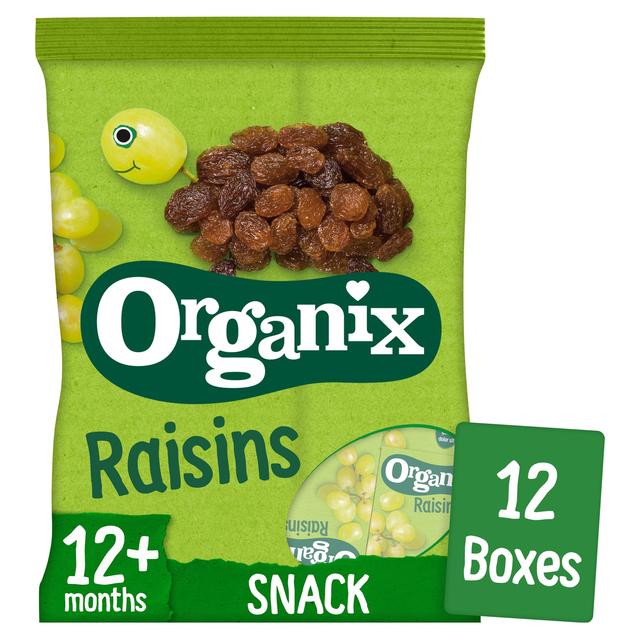 Organix Mini Organic Raisin Boxes, 12 Mths+ Multipack, 168g