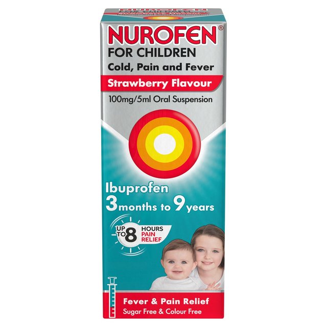 Nurofen for Children 3mths - 9yrs Cold & Fever Relief, 100ml