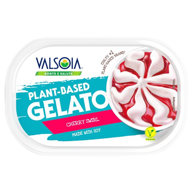 Valsoia Cherry & Cream Soya Ice Cream, 1000ml