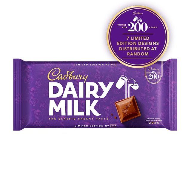 Cadbury Dairy Milk Chocolate Bar, 180g