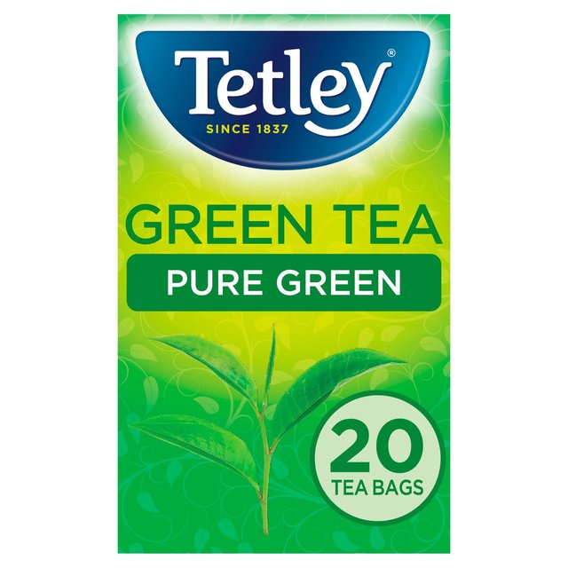 Tetley Pure Green Tea Bags, 20 Per Pack