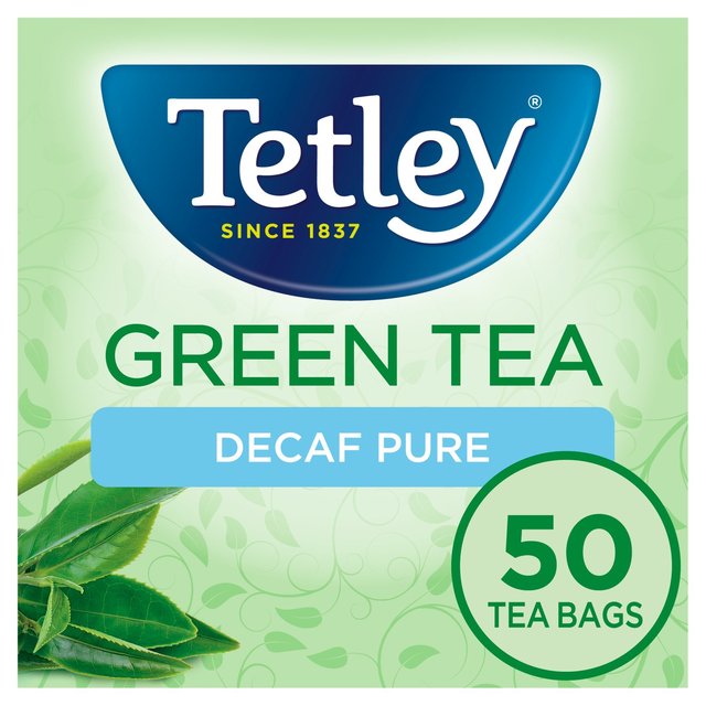 Tetley Green Decaffeinated Tea Bags, 50 Per Pack
