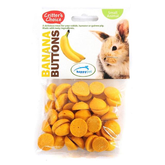 Critter’s Choice Banana Buttons Small Animal Treats, 40g