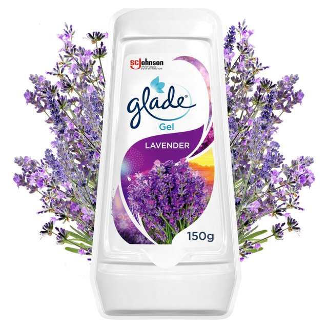Glade Solid Bathroom Gel Lavender Air Freshener, 150g