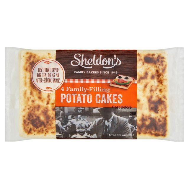 Sheldon’s Potato Cakes, 4 Per Pack