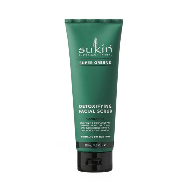 Sukin Super Greens Detoxifying Facial Scrub, 125ml