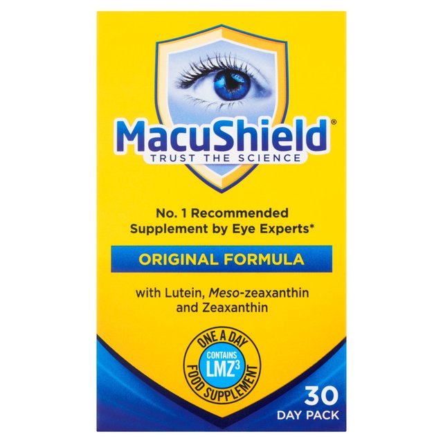 MacuShield Supplement by Eye Experts Original Formula Capsules, 30 Per Pack