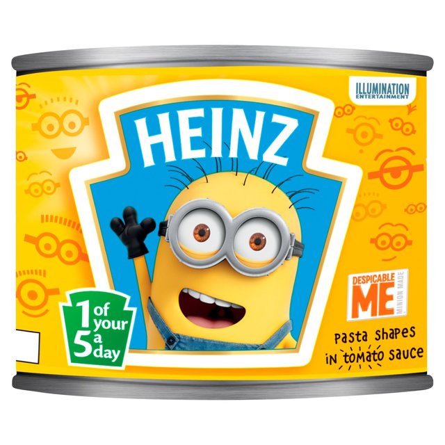 Heinz Despicable Me Minions Shapes in Tomato Sauce, 205g