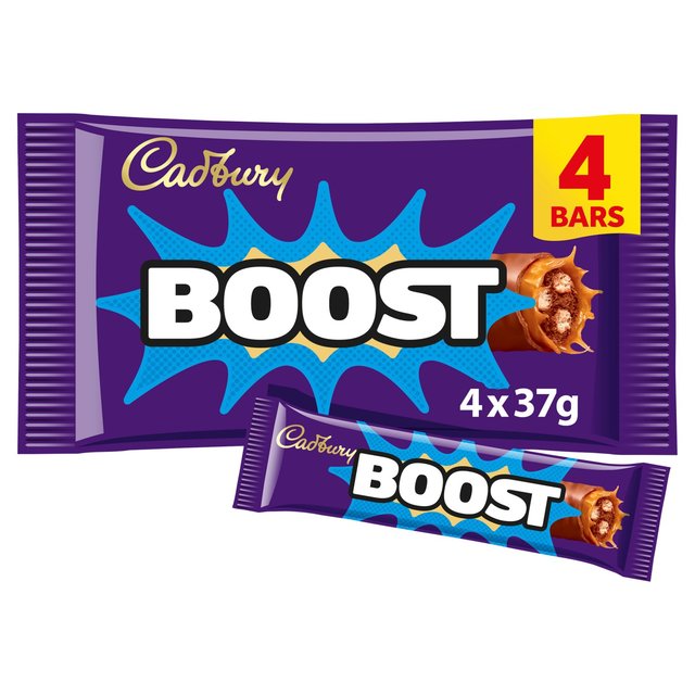 Cadbury Boost Chocolate Bar Multipack, 4 x 40g