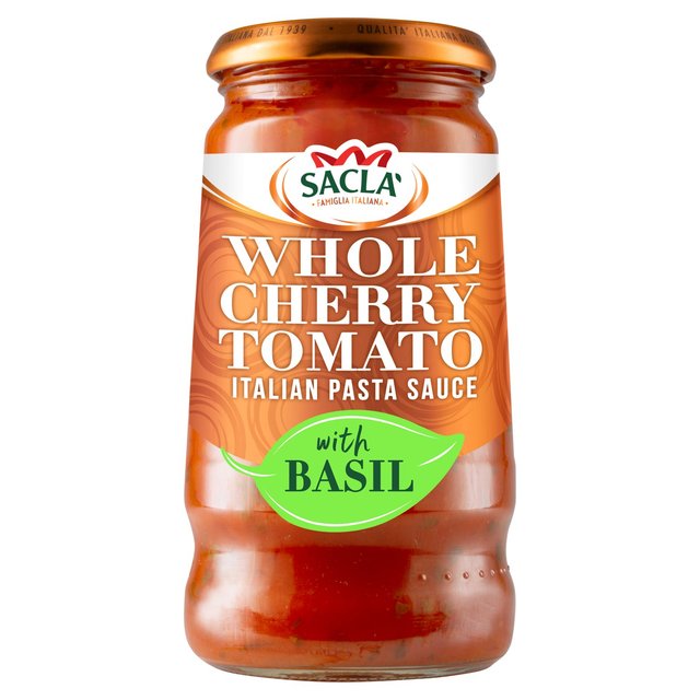 Sacla’ Whole Cherry Tomato & Basil Pasta Sauce, 350g