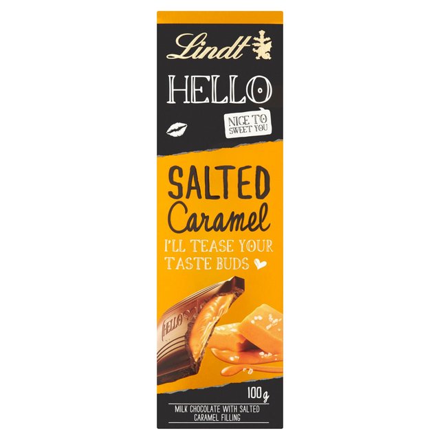 Lindt Hello Salted Caramel Bar, 100g