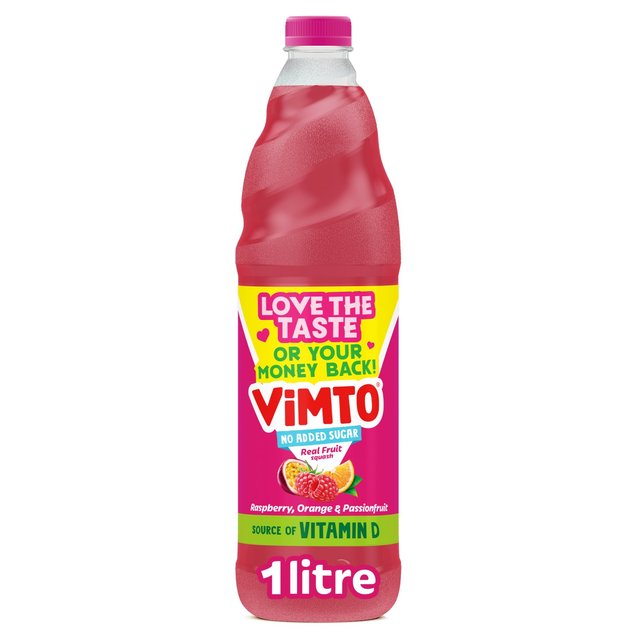 Vimto Remix Raspberry, Orange & Passionfruit Squash, 1L