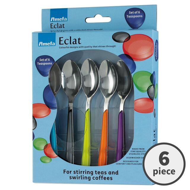 Amefa Eclat Teaspoons, One Size, 6 Per Pack