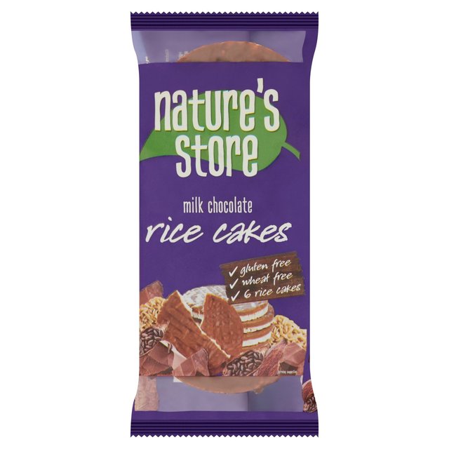 Nature’s Store Gluten Free Milk Chocolate Rice Cakes, 100g