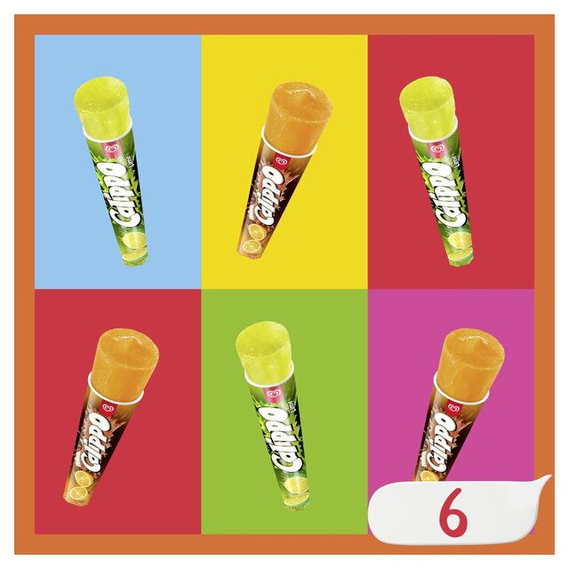 lemon and lime ice lolly