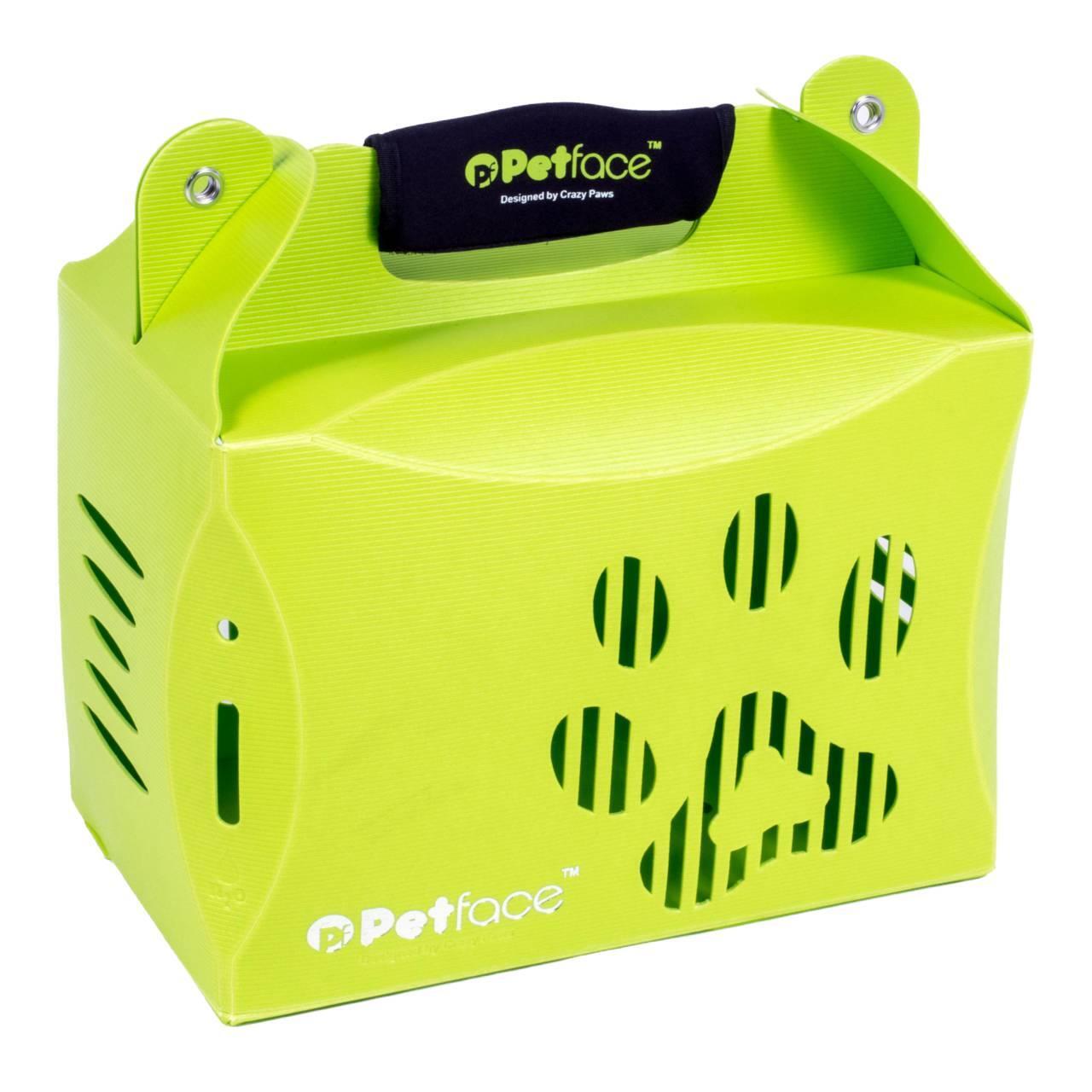 An image of Petface Eco Pet Carrier Green Small