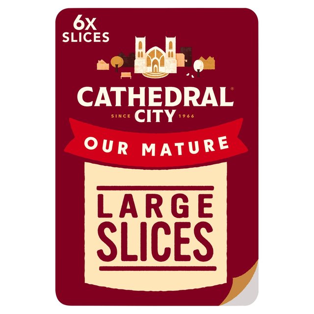 Cathedral City Mature Cheddar Cheese 6 Slices, 150g