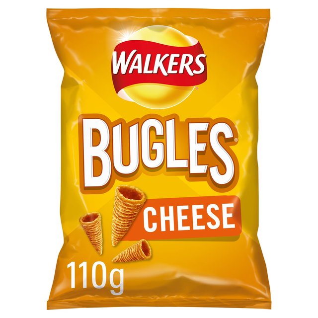 Walkers Bugles Cheese Sharing Bag Snacks, 110g