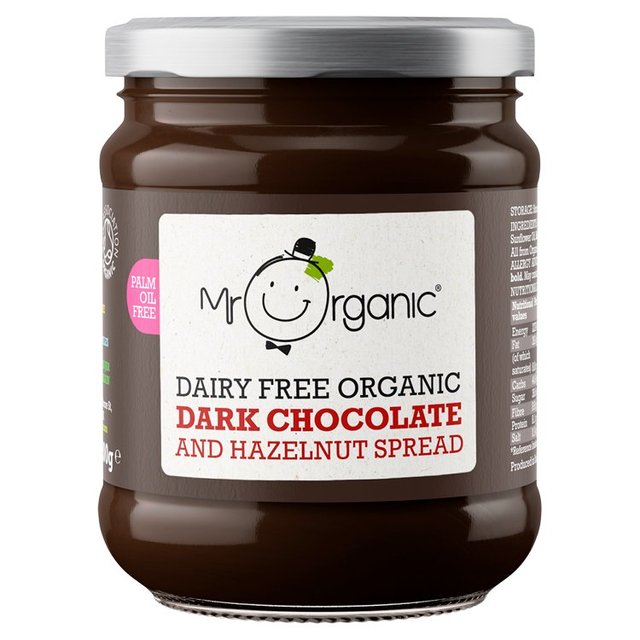Mr Organic Dark Chocolate & Hazelnut Spread, 200g
