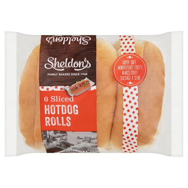 Sheldon’s Hot Dog Rolls, 6 Per Pack