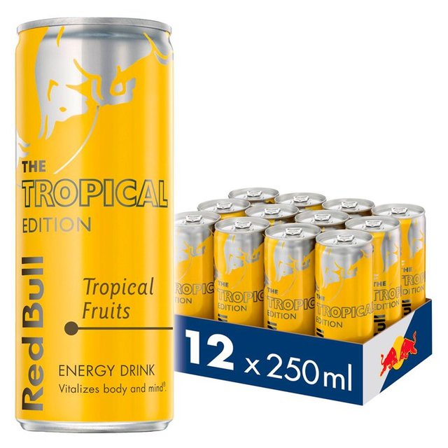 Red Bull Energy Drink Tropical Edition, 12 x 250ml