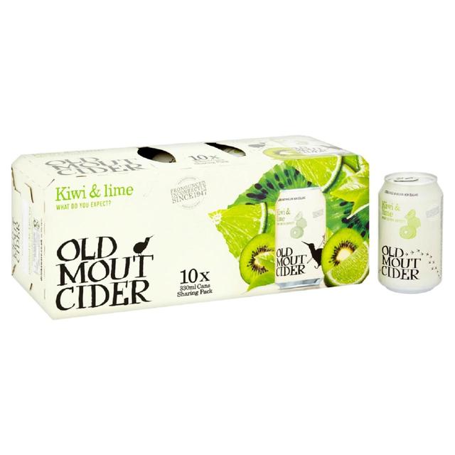 Old Mout Kiwi & Lime Cider Can, 10 x 330ml