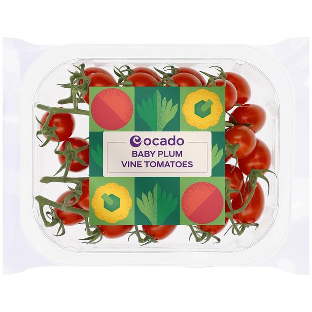 Ocado Baby Plum Vine Tomatoes, 220g