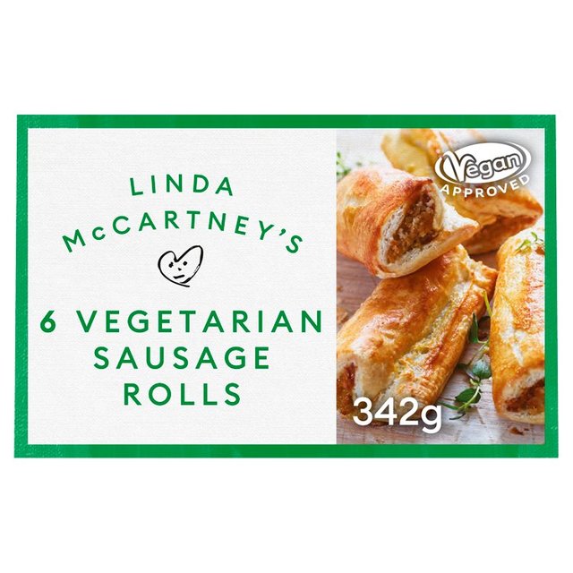 Linda McCartney’s 6 Vegetarian Sausage Rolls, 342g