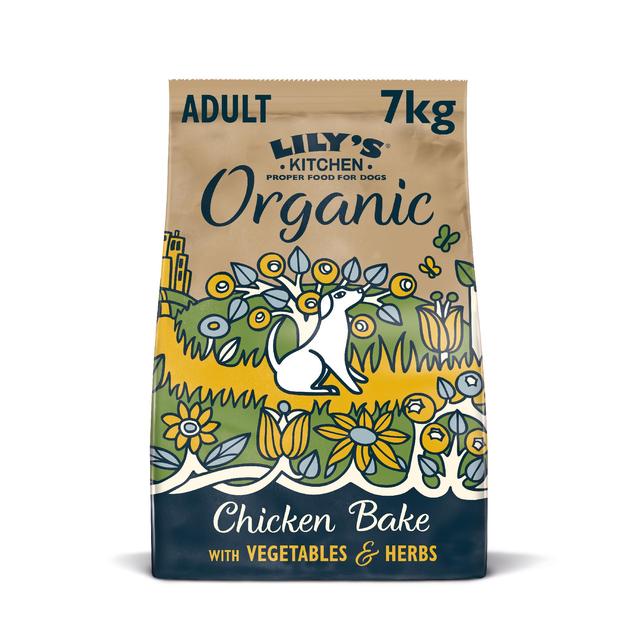 Lily’s Kitchen Dog Organic Chicken Bake Adult Dry Food, 7kg