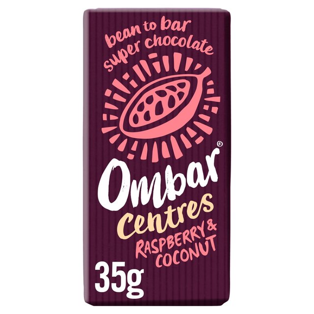 Ombar Centres Raspberry & Coconut Organic Vegan Fair Trade Chocolate, 35g
