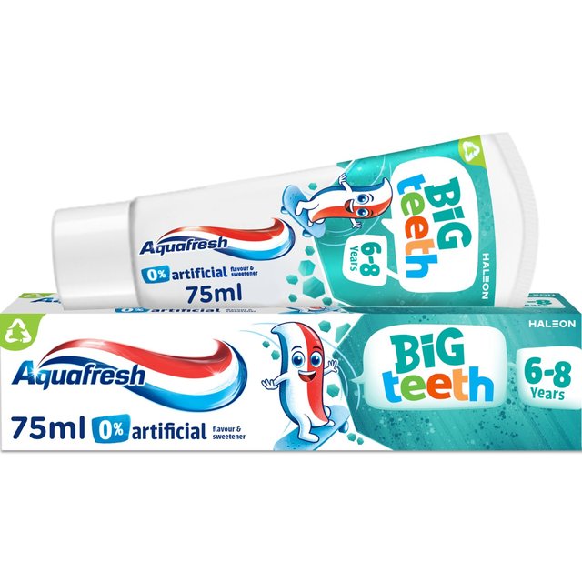 Aquafresh Big Teeth Kids Toothpaste Age 6-8 Years, 75ml