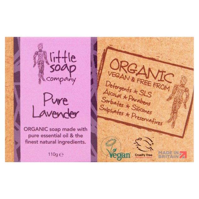 Little Soap Company Organic Bar Soap Lavender, 110g