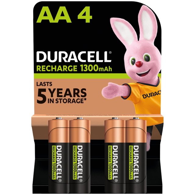 Duracell Recharge Plus AA Rechargeable Batteries