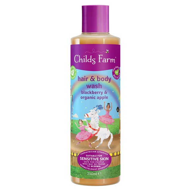 Childs Farm Kids Blackberry & Organic Apple Hair & Body Wash, 250ml