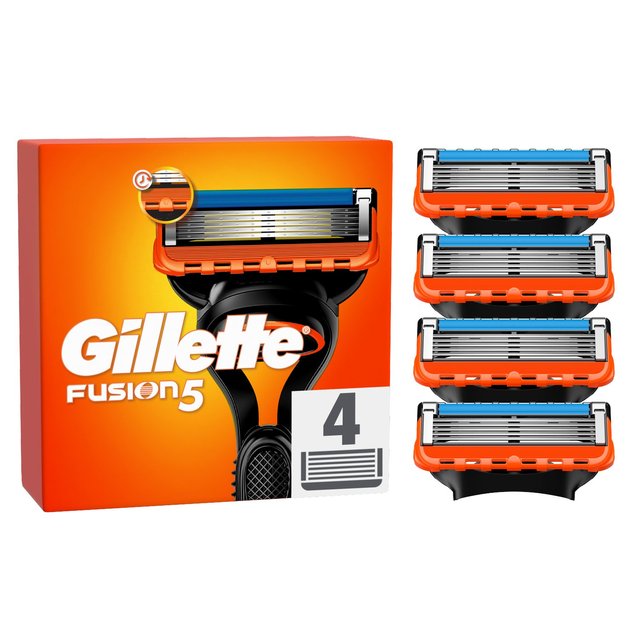 Gillette Fusion 5 Razor Blades, 4 Per Pack