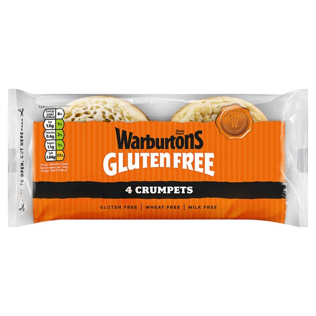 Warburtons Gluten Free Crumpets, 4 Per Pack