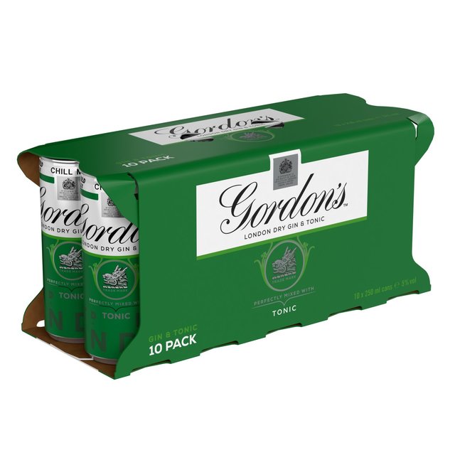 Gordon’s Gin & Tonic, 10 x 250ml