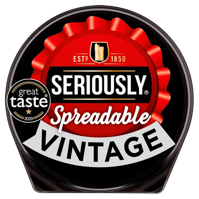 Seriously Strong Seriously Spreadable Vintage Cheese Spread, 125g