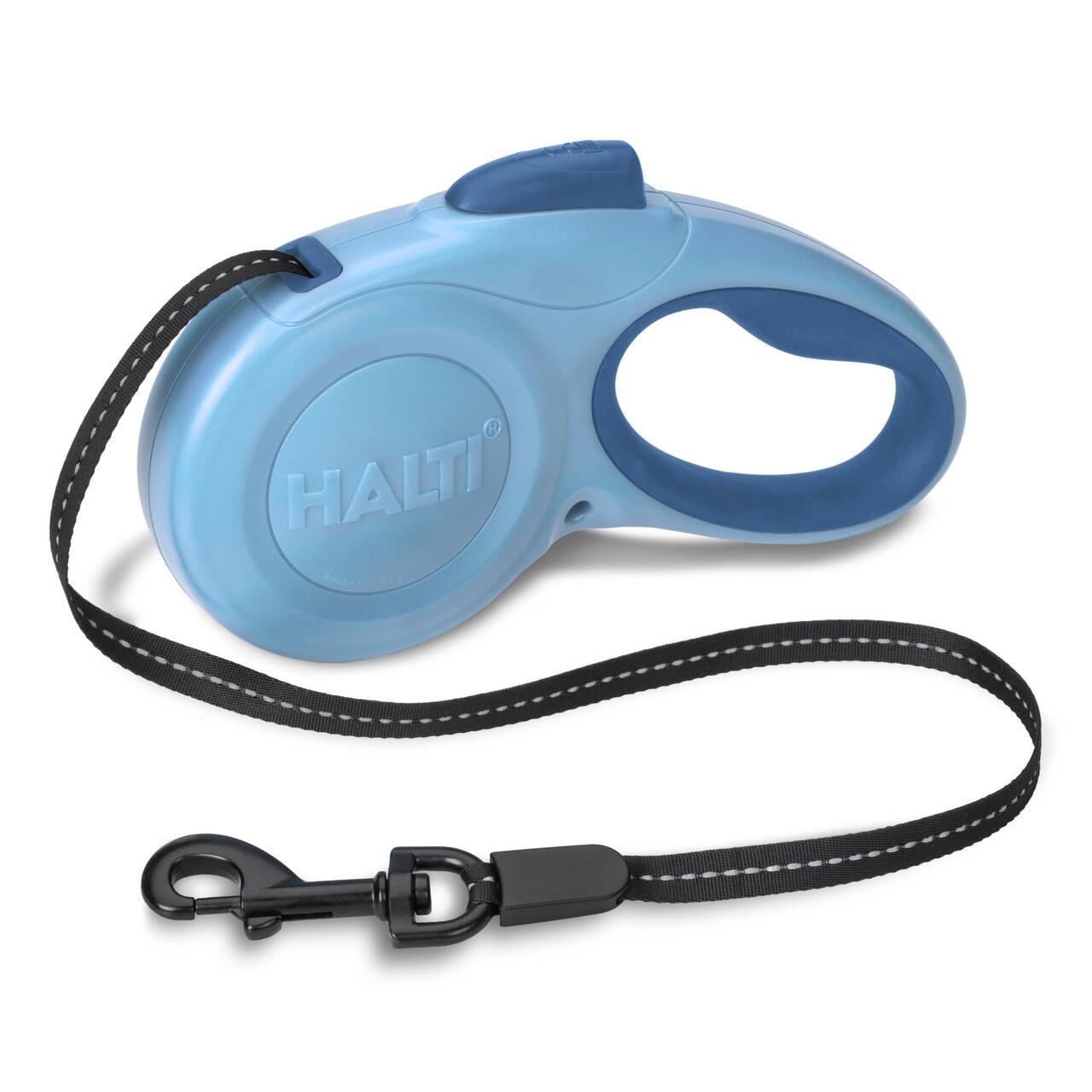 An image of Halti Retractable Lead Blue Large