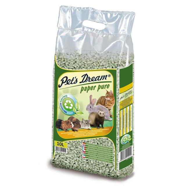 Pet’s Dream Paper Pure Universal Cat & Small Animal Non-Clumping Litter, 10L