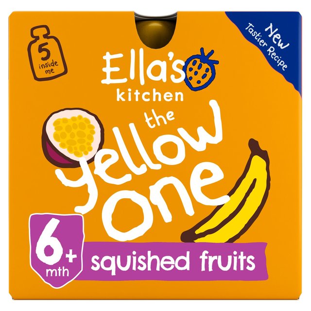 Ella’s Kitchen The Yellow One Smoothie Baby Food Pouch 6+ Months, 5 x 90g