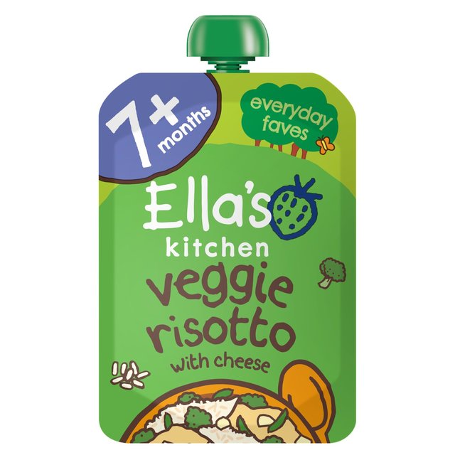 Ella’s Kitchen Veggie Risotto With Cheese Baby Food Pouch 7+ Months, 130g