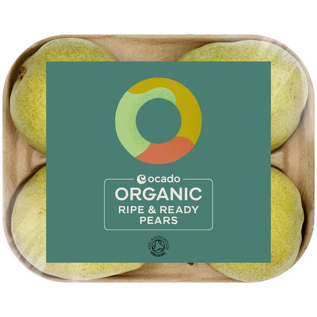 Ocado Organic Ripe & Ready Pears, 4 Per Pack