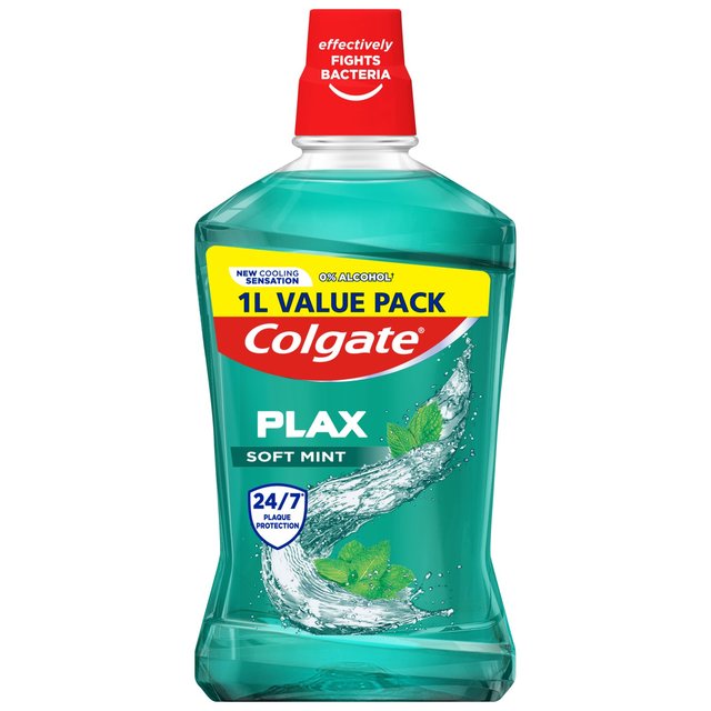 Colgate Plax Soft Mint Mouthwash, 1L