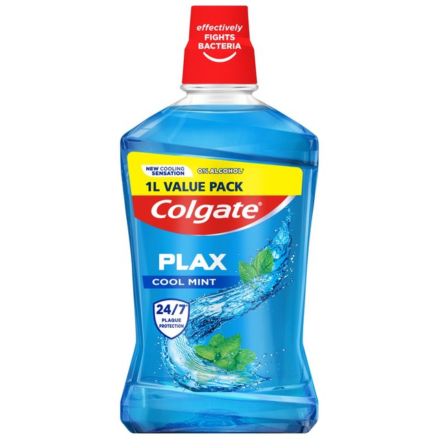 Colgate Plax Cool Mint Mouthwash, 1L