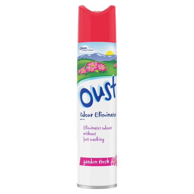 Oust Odour Eliminator Aerosol Garden Fresh Air Freshener, 300ml