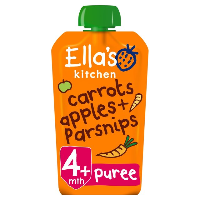 Ella’s Kitchen Apples, Carrots and Parsnips Baby Food Pouch 4+ Months, 120g